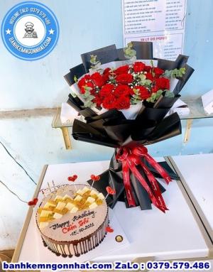 Combo Bánh Kem Và Hoa Tươi 51